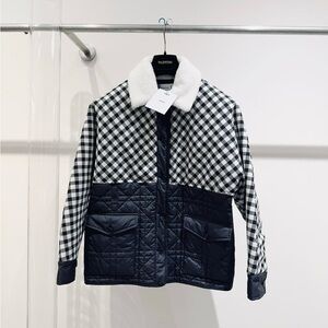 🚩steal authentic Dior Black and White Checkered Jacket